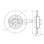 TOMEX Brakes Bremsscheibe